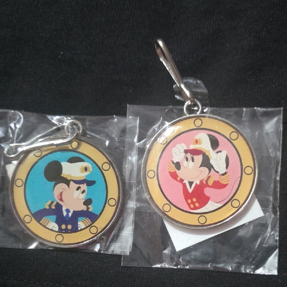 Disney Accessories - New Disney Cruise Line Mickey And Minnie Mouse Sailor Keychains Or Zipper Pulls